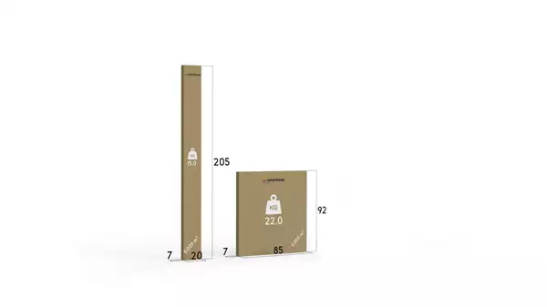 Paket för Enkel juniorsäng BARTEK 90X200, vit