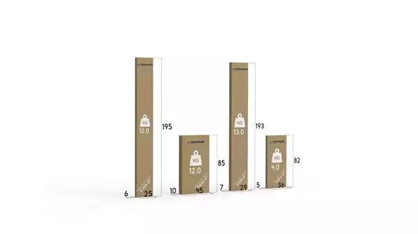 Paket för Enkel juniorsäng RICO 80X190 med låda, furu/blå