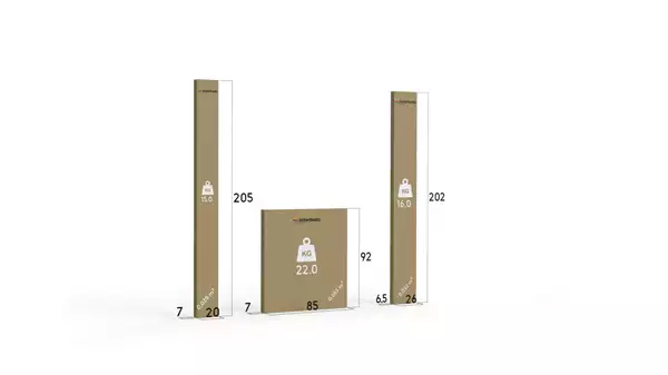 Paket för Enkel ungdomssäng BARTEK 90X200 med låda, grafit Paket för Enkel ungdomssäng BARTEK 90X200 med låda, grafit
