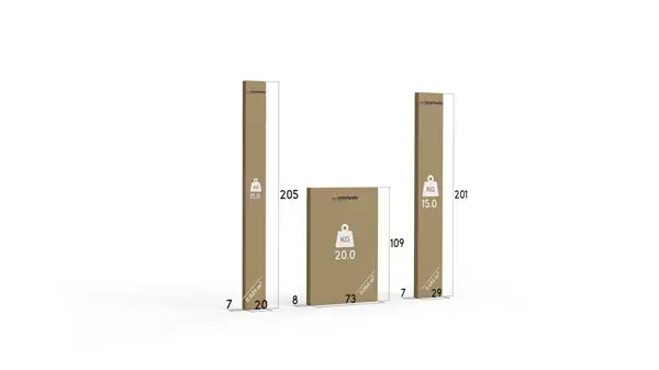 Paket för Enkel ungdomssäng LILI 90X200 med låda, vit/rosa