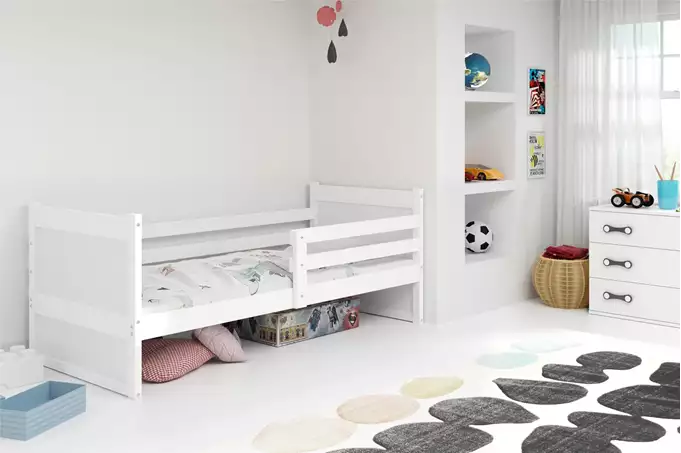 Visualisering av Enkelsäng för ungdom RICO 90X190, vit