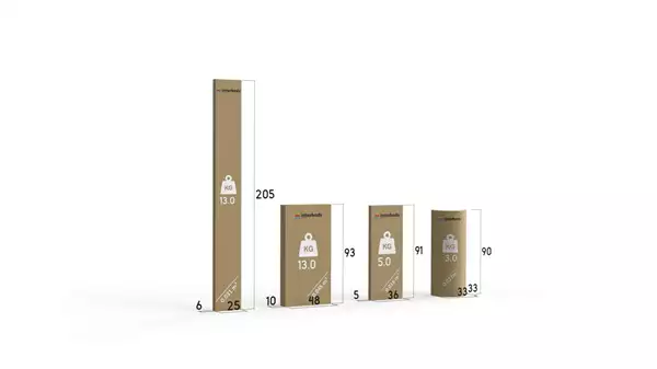 Paket för Enkelsäng för ungdomar RICO 90X200 med madrass, furu/blå