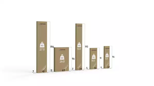 Paket för RICO 3-sits ungdomssäng 90X190 med låda, furu/vit