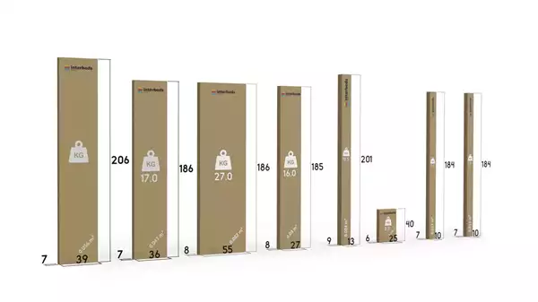 Paket för Säng LOFT 180X200 med förvaring, i ekträ
