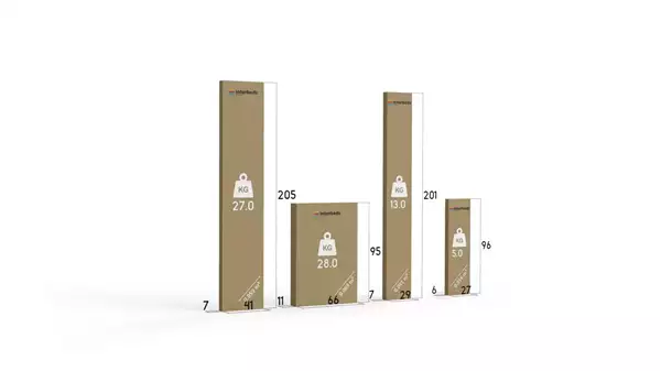 Paket för Trebäddars ungdomssäng KUBUŚ 90X200 med låda, furu/vit