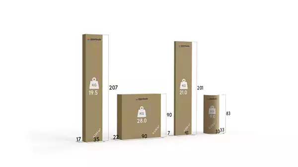 Paket för Tygbädd HILTON 160X200 med madrass och förvaring, grön