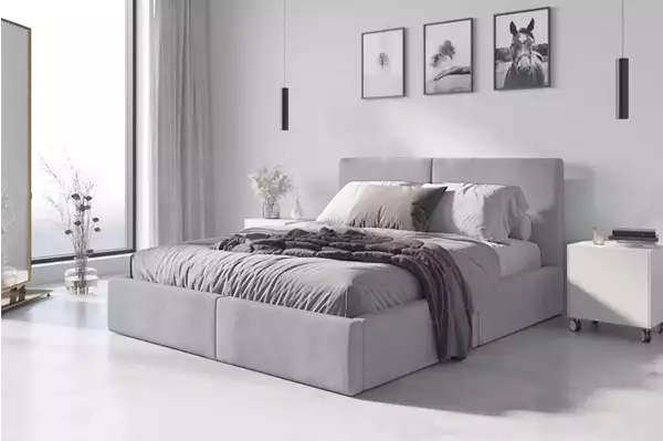 Visualisering för Uppklädd säng 120x200 Hilton, gra