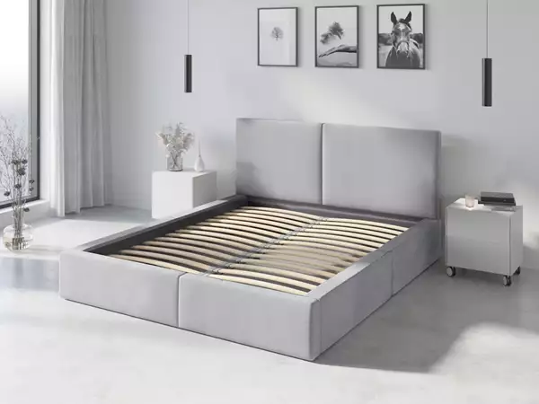 Komponenter för Uppklädd säng 160x200 Hilton, gra