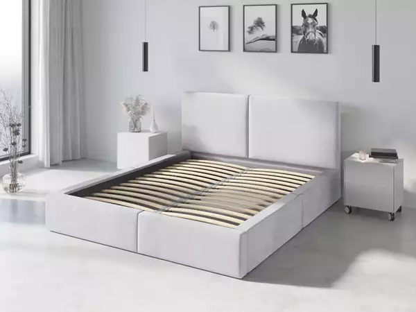 Komponenter för Uppklädd säng 160x200 Hilton, vit