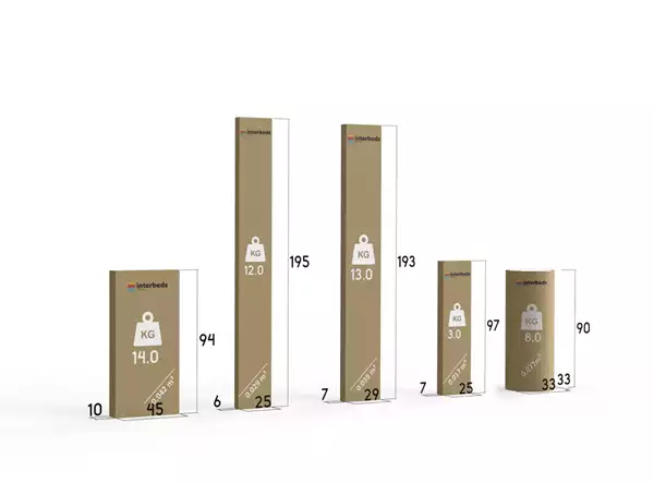 Paket för Utdragbar ungdomssäng ERYK 90X190 med madrass och låda, grafit/blå