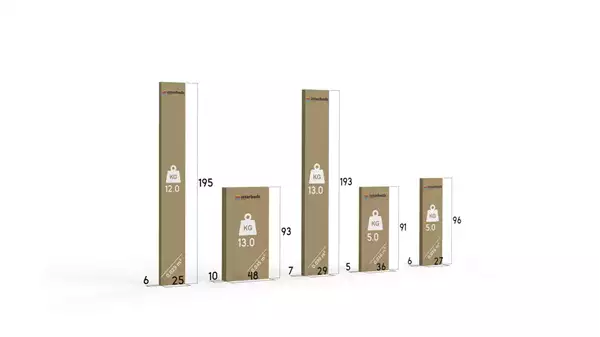 Paket för Utdragbar ungdomssäng RICO 90X190 med låda, vit/blå