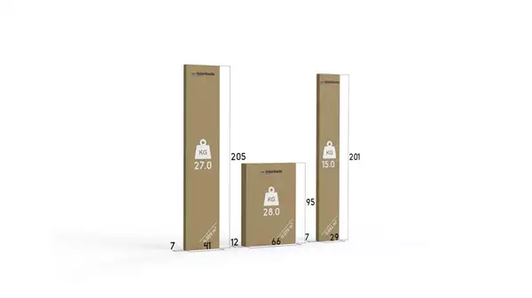 Paket för Våningssäng för ungdom KUBUŚ 90X200 med låda, grafit/vit