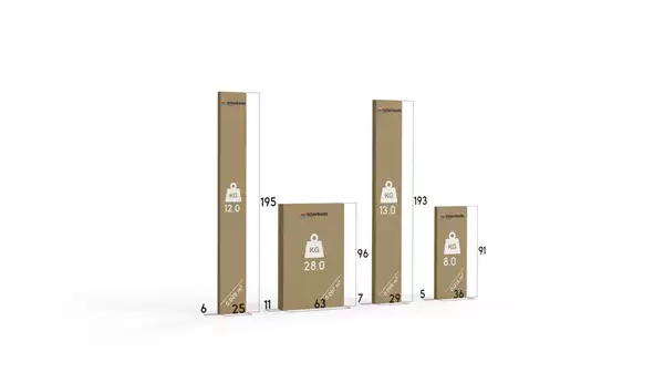 Paket för Våningssäng för ungdom RICO 90X190 med låda, grafit/blå