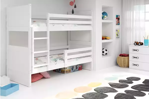 Visualisering av Våningssäng för ungdom RICO 90X200, vit