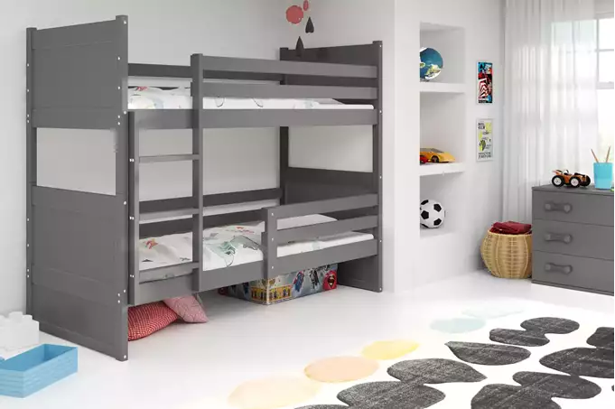Visualisering av Våningssäng för ungdomar RICO 90X190, grafit