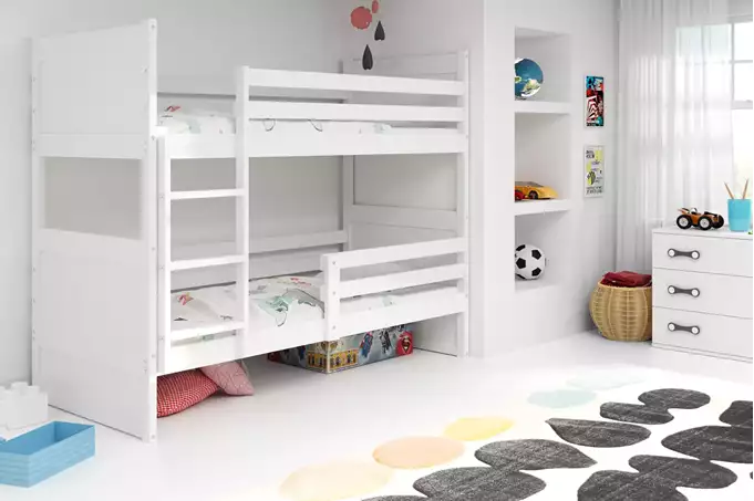 Visualisering av Våningssäng för ungdomar RICO 90X190, vit